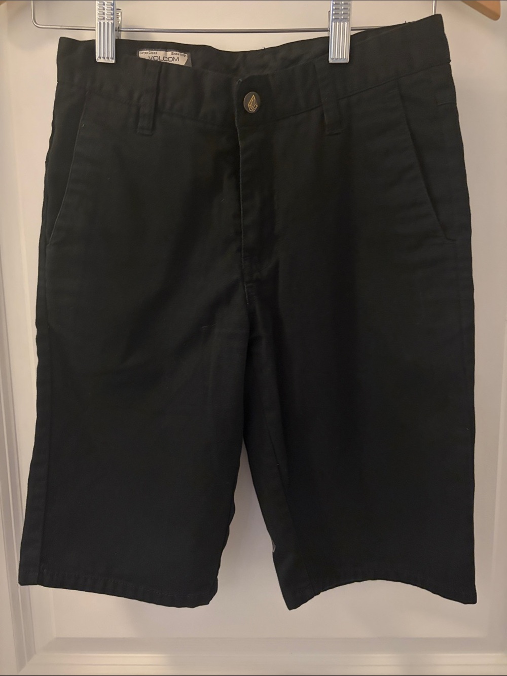 Volcom Boy's Black Flat Front Shorts